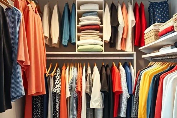 como ordenar un armario pequeño con mucha ropa