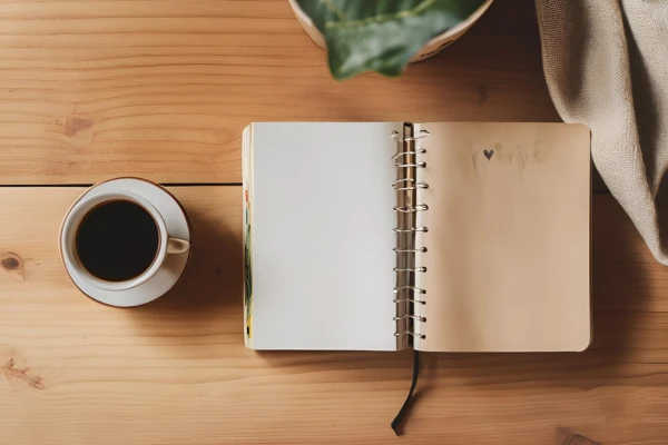 diario de gratitud abierto